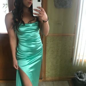 Windsor Dress Green Silk w/Straps